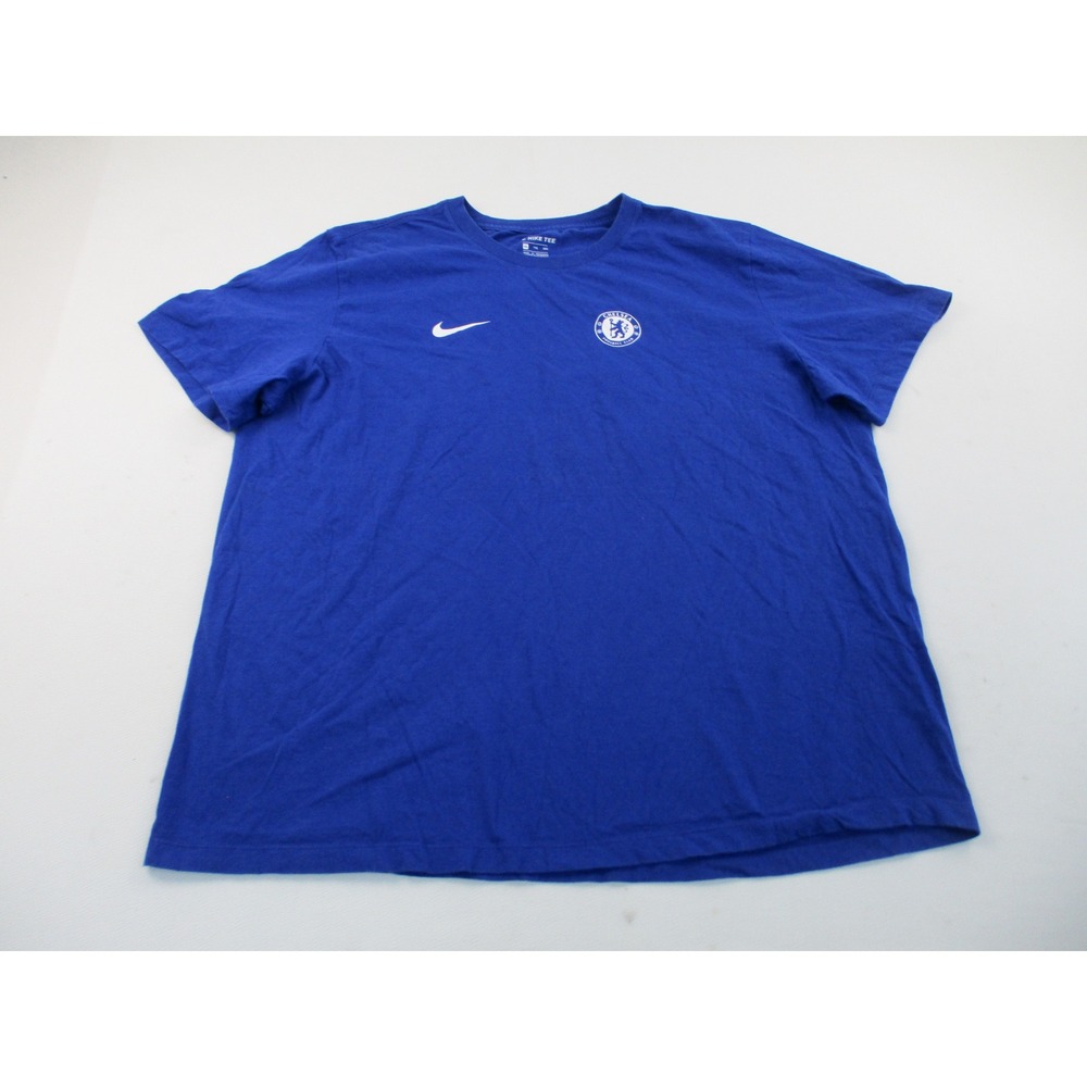 Nike T-Shirt Mens XXL Blue Chelsea FC Football Club Christian Pulisic